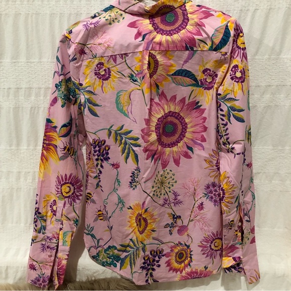Banjanan floral cotton blouse, purple,‘EUC - Picture 3 of 5